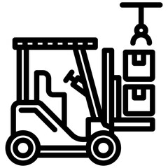 Cargo Handling Outline Icon