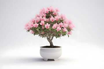 Azalea In A pot 3d rendering style