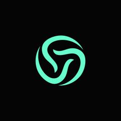 Vector design elements for your company logo, abstract circle icon. Modern logotype