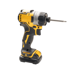 Electric tool ,Power drill or Cordless screwdriver with battery isolated on white background
