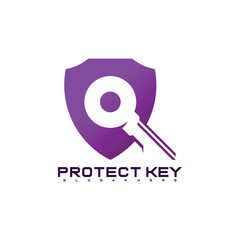 Free vector Protection key logo design. creative design