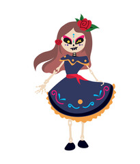 dia de los muertos cute catrina