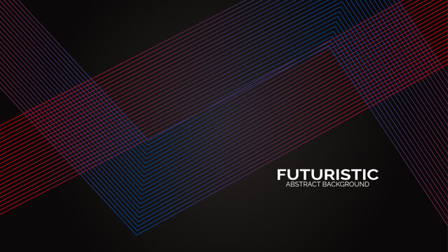 Futuristic abstract background. Glowing circle lines design. Modern shiny blue and pink geometric lines pattern. Future technology concept. Suit for poster, banner, cover, presentation, website, flyer