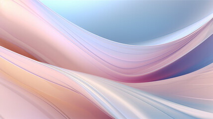 Smooth Metallic Chrome Liquid Backdrop Colorful Iridescent Shiny, Generative AI
