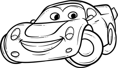 cute car outline