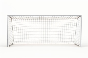 A football goalpost isolated on a white background