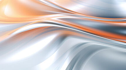 Smooth Metallic Chrome Liquid Backdrop Colorful Iridescent Shiny, Generative AI