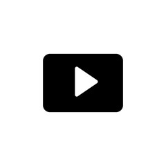 Play icon. Vector illustration, flat trendy style illustration on white background..eps