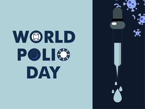 World Polio Day vector icon illustration