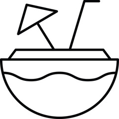 coconut vector design icon for download.eps