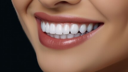 woman smiling with smile design, white teeth