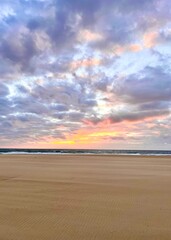Sunrise on beach, Ocean City, Maryland - obrazy, fototapety, plakaty