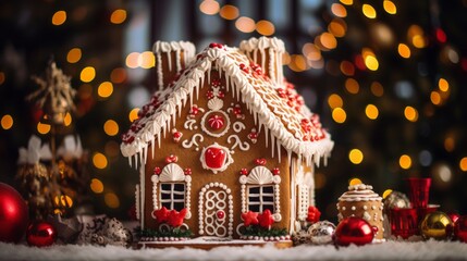 Christmas Gingerbread House Professional Photo