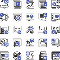Social Media Marketing Icons
