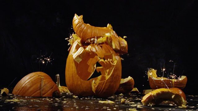 Pumpkin Crushing Other Jack-O-Lantern - Halloween