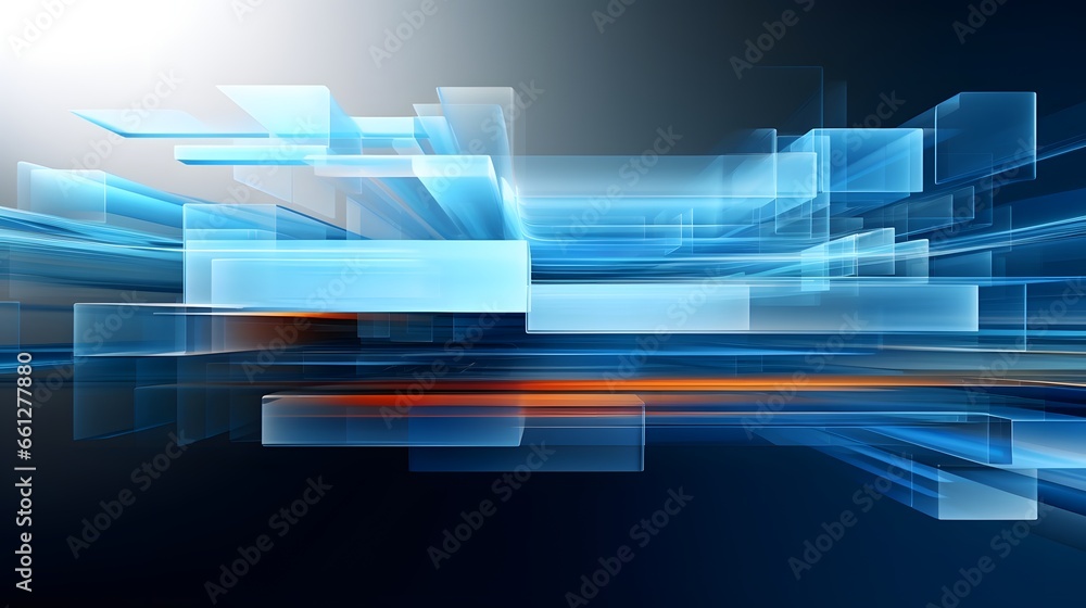 Wall mural abstract high tech background. modern wide hi-tech digital technology concept. illustration high com