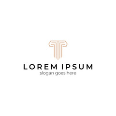 Simple Pillar Logo Template