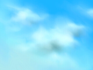 blue sky background digital art for card illustration background