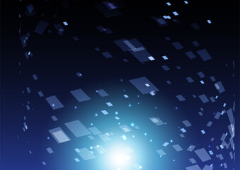 浮遊するデジタルイメージ背景