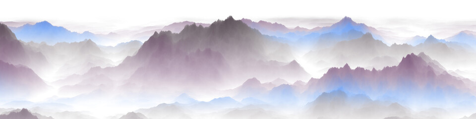 blue sky and mountains