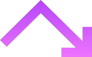 Arrow 89 Line Gradient Icon pictogram symbol visual illustration