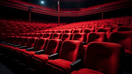 Obraz premium empty cinema auditorium