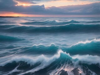 storm over the sea
