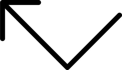 Arrow 91 Line Icon pictogram symbol visual illustration