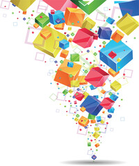 abstract background with cubes