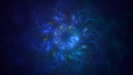 3D manual rendering abstract round light background