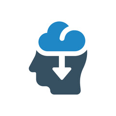 Online Data icon vector illustration