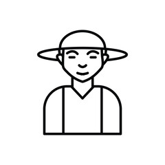 icon line design template illustration isolated
