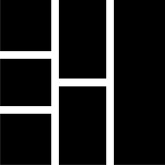 Layout 3 Glyph Icon pictogram symbol visual illustration