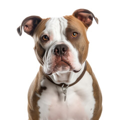 American Pit Bull Terrier Dog Breed,pitbull dog isolated on transparent background,transparency 