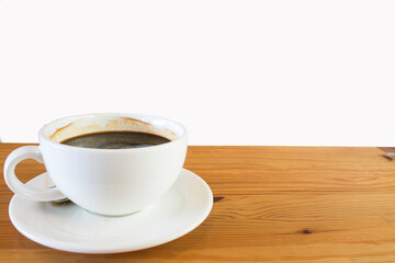 hot coffee espresso  arrangement flat lay postcard style on table