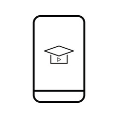 E-learning Black and White icon set. Online education Elements Outline editable icon set. Thin line icons set. Smart Learning. Online tuition, e-learning, video courses, Graduation, Education Modern.