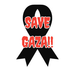 Save Gaza, Free Palestine Background Social Media Design Illustration