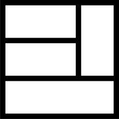 Layout 4 Line Icon pictogram symbol visual illustration