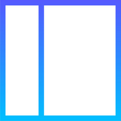 Layout 5 Line Gradient Icon pictogram symbol visual illustration