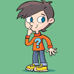 boy who needs to answer the question