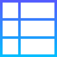 Naklejka premium Layout 21 Line Gradient Icon pictogram symbol visual illustration