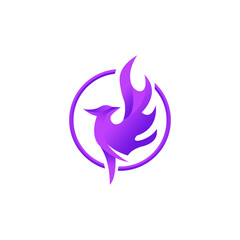 Phoenix logo- creative logo of mythological bird Fenix