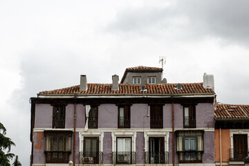 Traditional house with balcony in Madrid