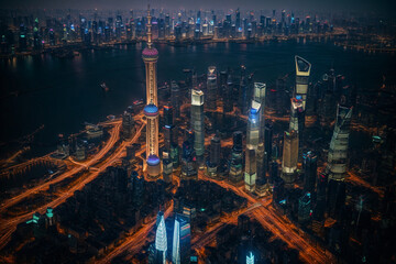 Fototapeta na wymiar world skyscraper experience the breathtaking view of Shanghai Tower China