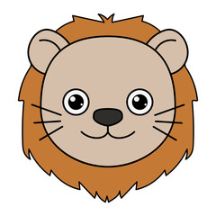 Cute Exotic Animals Head _ Lion