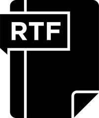 RTF Icon symbols pictograms design elements visual representations