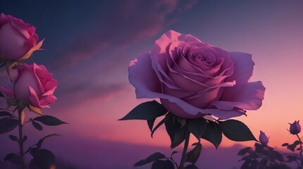 Obraz premium Closeup beautiful rose flower