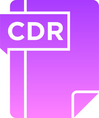 CDR Glyph Gradient Icon pictogram symbol visual illustration