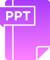 PPT Glyph Gradient Icon pictogram symbol visual illustration
