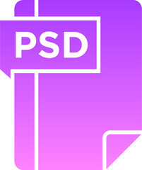 PSD Glyph Gradient Icon pictogram symbol visual illustration
